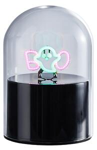 GLOW BALL Neonové světlo bubák 10 cm - černá