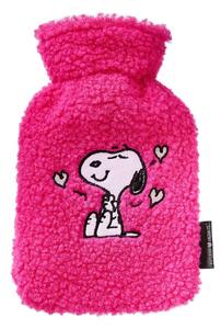 PEANUTS Mini termofor zamilovaný Snoopy - tm. růžová