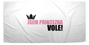 Sablio Ručník Jsem princezna, vole! - 30x50 cm