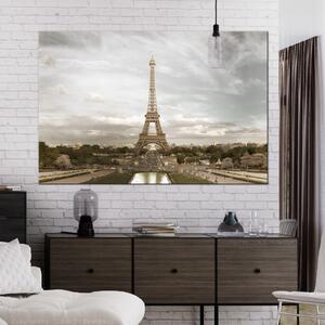 Obraz Pýcha Paříže - Eiffelova věž na pozadí nebe a architektury města Francie