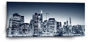Sablio Obraz Noční New York - 110x50 cm