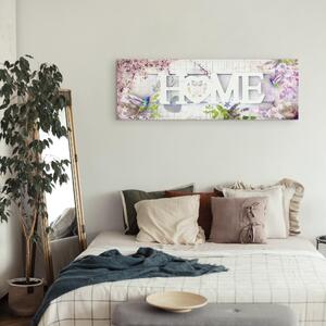 Obraz Domov a kolibříci (1 kus) růžová úzká