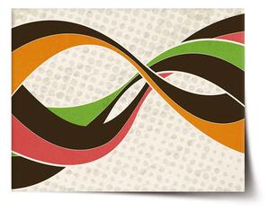 Sablio Plakát Retro abstrakce - 60x40 cm