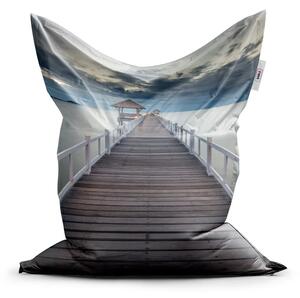 Sablio Sedací vak Classic Dřevěné molo - 150x100 cm