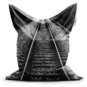 Sablio Sedací vak Classic Koleje - 150x100 cm