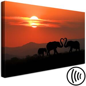 Obraz Zamilovaní sloni (1 kus) široký