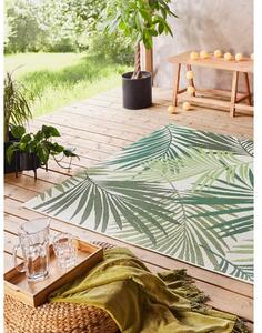 Interiérový/exteriérový koberec se vzorem listů Vai