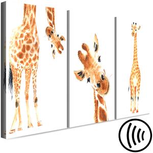 Obraz Legrační žirafy (3-dílný)