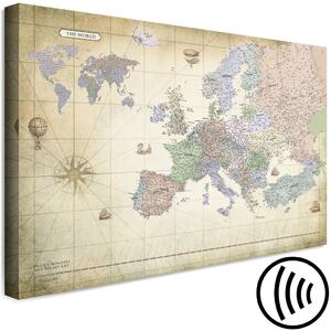 Obraz Mapa Evropy (1-dílný) široký