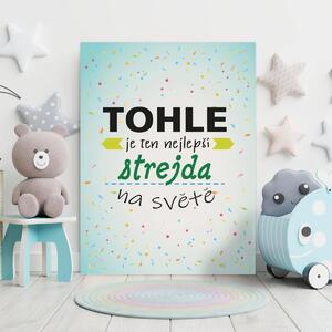 Sablio Dárková cedulka Tohle je ten nejlepší strejda na světě: 30x40 cm