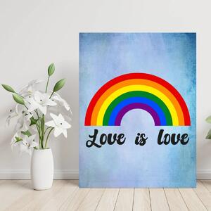 Sablio Dárková cedulka Love is love 2: 30x40 cm