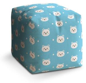 Sablio Taburet Cube Medvídci - 40x40x40 cm