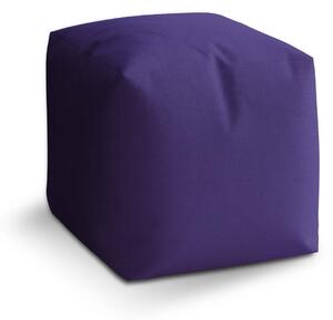 Sablio Taburet Cube Purpurová - 40x40x40 cm
