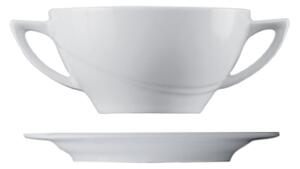 Šálek na polévku s podšálkem, souprava ATLANTIS, objem: 30 clvýška: 6,1 cmprůměr: 11,6 cm, výrobce Lilien