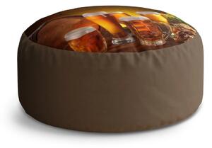Sablio Taburet Circle Sklenice s pivem: 38x48 cm