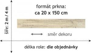 Beaulieu International Group, PVC podlaha - lino Domo 2160, na míru, šíře 2m, bílá, bez podkladu, koupelna