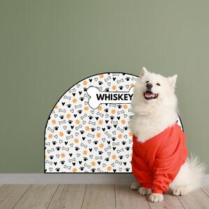 PIPPER. Ochranná textilní nálepka na zeď - Oblouk - Míčky Velikost: 83x60cm, Jméno: Se jménem
