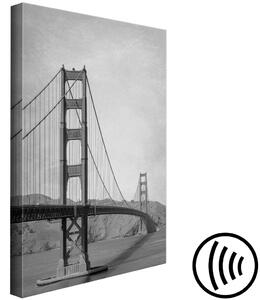 Obraz Most spojující města (1-dílný) - Fotografie architektury USA