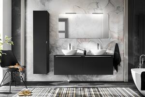 ViaDomo Via Domo - Koupelnová skříňka pod umyvadlo Santa Fe Black - černá - 80x46x46 cm