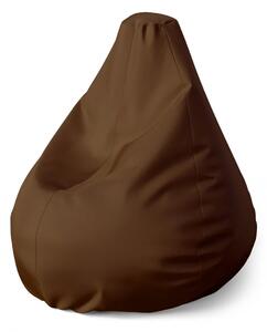 Sablio Sedací vak Pear Čokoládově hnědá - 70 x 95 x 15 cm