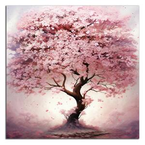 Obraz na plátně Strom s růžovými květy , jednodílný 3436AY
