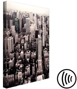 Obraz Manhattan v sépiové barvě (1 panel) vertikální