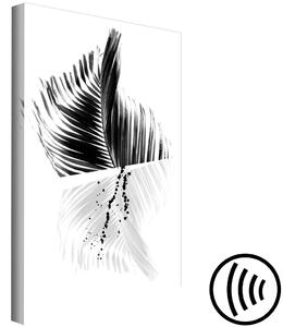 Obraz Černobílá palma (1 panel) vertikální