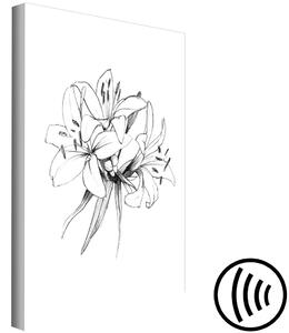 Obraz Kreslené květy (1 panel) vertikální