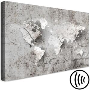 Obraz Objevování kontinentů (1 díl) - Retro mapa světa s nápisy