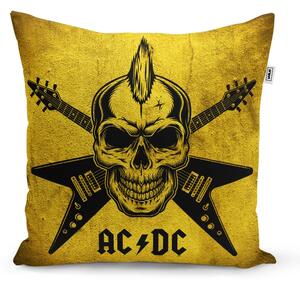 Sablio Polštář ACDC Lebka - 40x40 cm