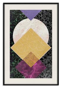 Plakát Terazzo geometrie - geometrická barevná abstrakce v různých vzorech