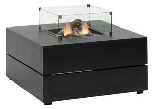 Stůl s plynovým ohništěm COSI- typ Cosipure 100 černý rám / černá deska