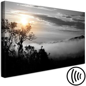 Obraz Mlžné ráno (1 díl) - Krajina zahalená do mlhy při východu slunce
