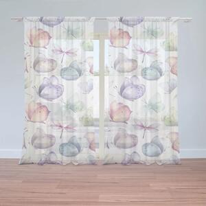 Sablio Záclony Slet motýlů: 2ks 150x250cm