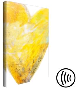 Obraz Malováno srdcem (1 díl) - Umění lásky v žlutém odstínu