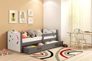 Dětská postel MIKOLAJ | šedá 160 x 80 cm Barva: Bílá