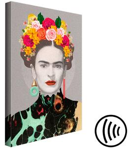 Obraz Květinový portrét ženy (1 díl) - Barevné prvky postavy