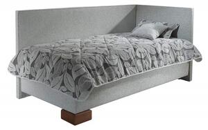 Čalouněná postel s úložným prostorem včetně polohovacího roštu QUATRO pravá varianta Plocha spaní 90x200