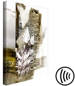 Obraz Rozměr diamantů (1 díl) - Abstrakce na texturovaném pozadí