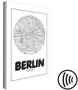 Obraz Retro Berlín (1 panel) vertikální