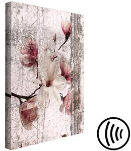 Obraz Vzpomínka na jaro (1-dílný) - shabby chic kompozice s květinami