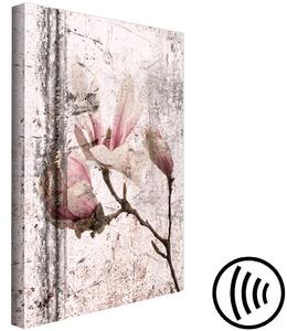 Obraz Rozmazané květy (1-dílný) - shabby chic kompozice s magnólií