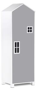 Vingo Dětská skříň domeček, šedá - 152 cm