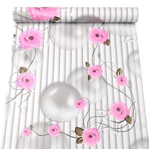 Samolepící tapety 45 cm x 10 m IMPOL TRADE 9455 květy s perlami samolepící tapety