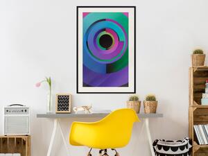 Plakát Barevné soukolí - barevná abstrakce s geometrickými tvary