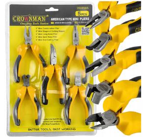 CROWNMAN Přesné kleště - MINI sada 5 ks na šperky