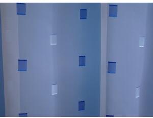 Záclona 1150-07 výška 170cm modré kostky