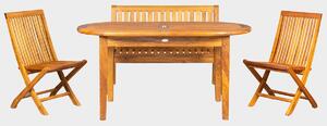 Fakopa DANTE SET - balkonový set- stůl Dante, židle Pina, lavice Pietro