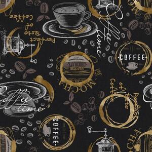 Forbyt Ubrus s nešpinivou úpravou Perfect Coffee černý Velikost: 75 x 75 cm
