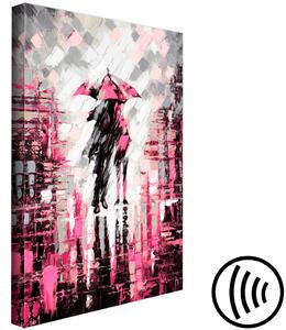 Obraz Zamilovaný do barvy (1 panel) vertikální růžová